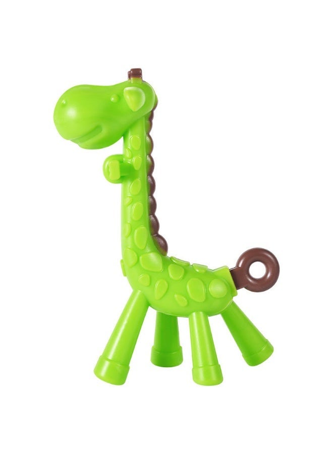 Mini treasures BPA Free Pack of 2 Baby Teething Toys Set Silicone Giraffe Shape Baby Teethers BPA Free Soothe Babies Gums for Babies Infants Toddlers Boys & Girls - Image 2